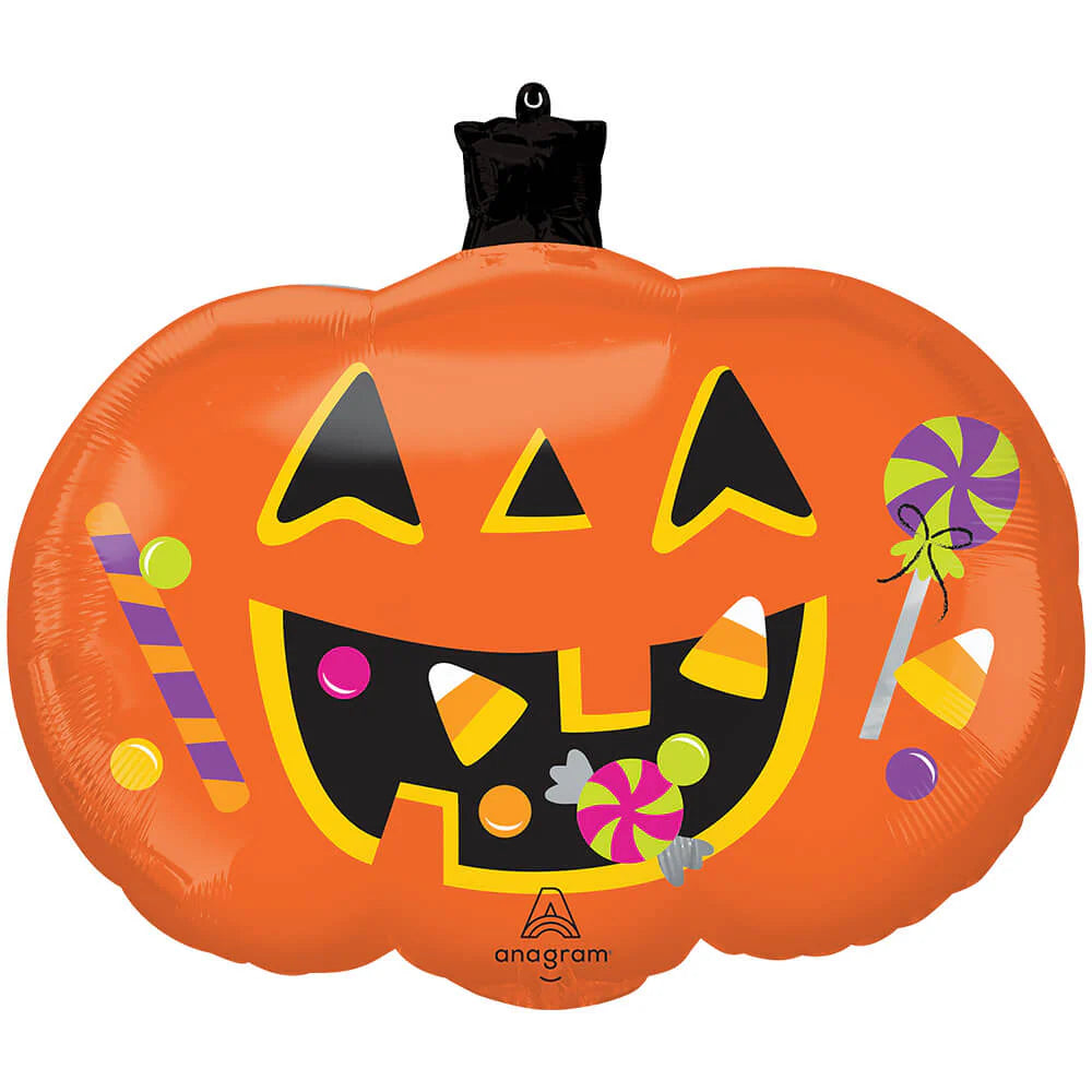Anagram 24" Trick or Treat Pumpkin Foil Balloon
